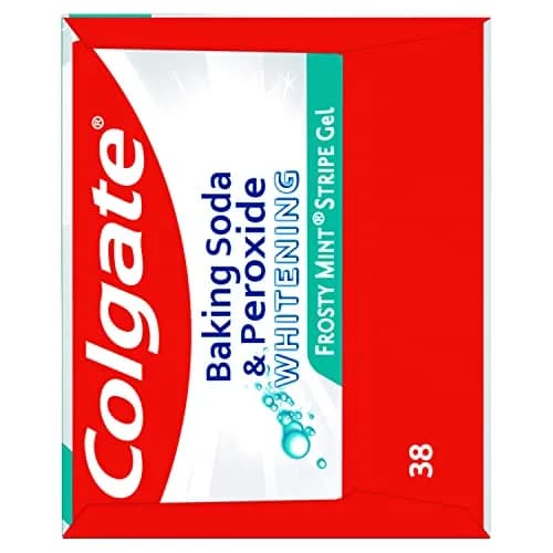 Colgate Baking Soda and Peroxide Whitening Toothpaste Gel Frosty Mint 170g (6 Ounce Tube, 6 Pack) | Fights Cavities & Removes Stains thumbnail 9