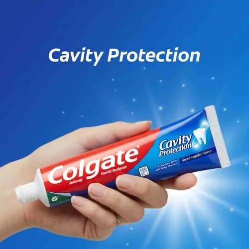Colgate Cavity Protection Fluoride Toothpaste, Great Regular Mint, 6 x 6 oz (170 g) | ADA Accepted Anticavity Formula thumbnail 7