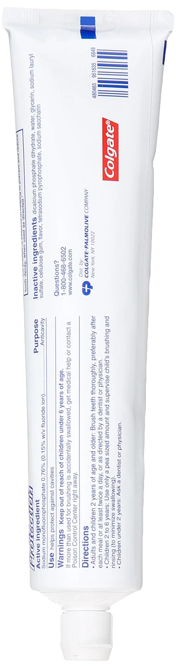 Colgate Cavity Protection Toothpaste, Minty Great Regular Flavor, 8 Oz (Pack of 6) - view 2