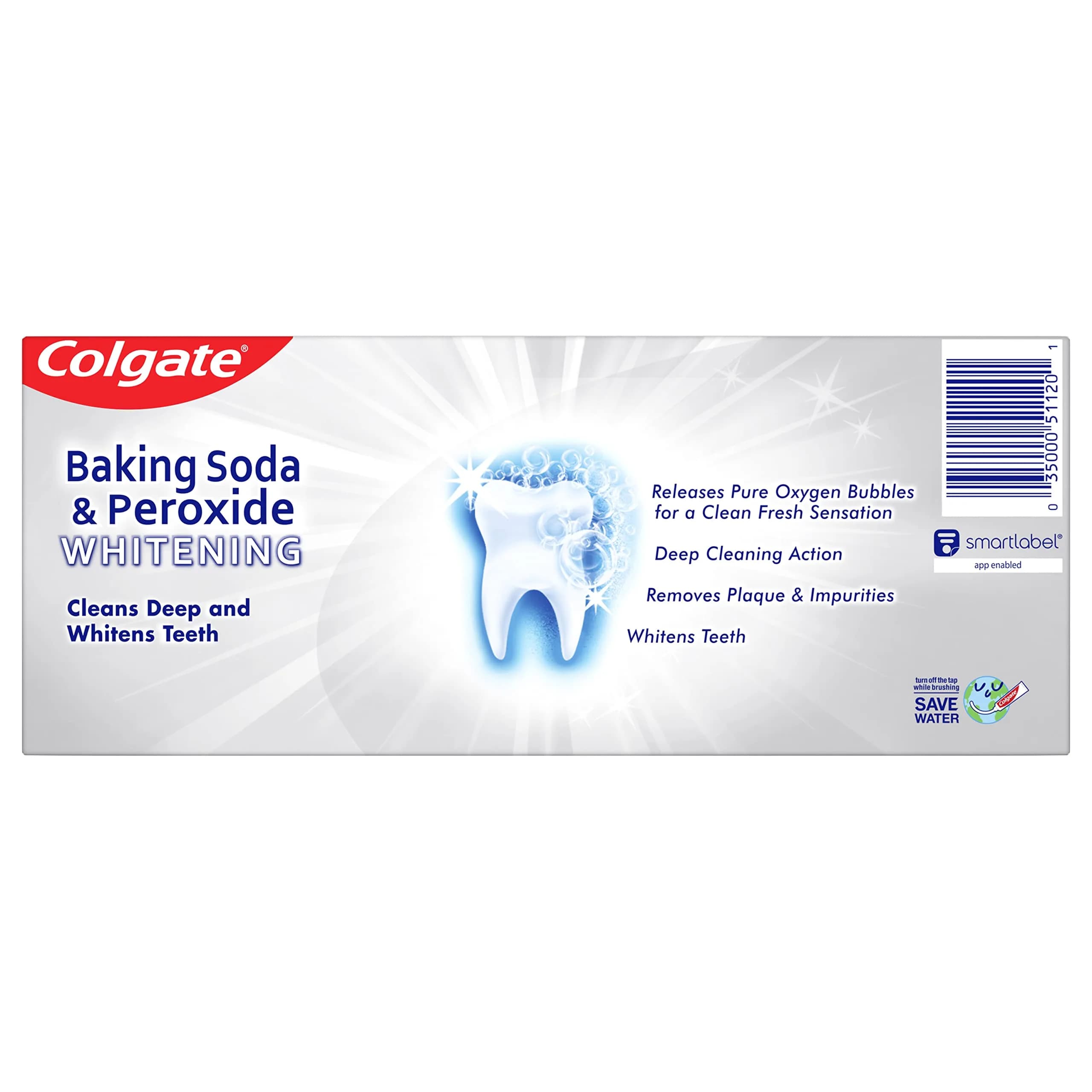 Colgate Baking Soda & Peroxide Whitening Toothpaste 12 oz (340g) Twin Pack | Fights Cavities & Removes Stains - view 2