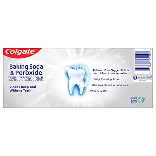 Colgate Baking Soda & Peroxide Whitening Toothpaste 12 oz (340g) Twin Pack | Fights Cavities & Removes Stains thumbnail 2