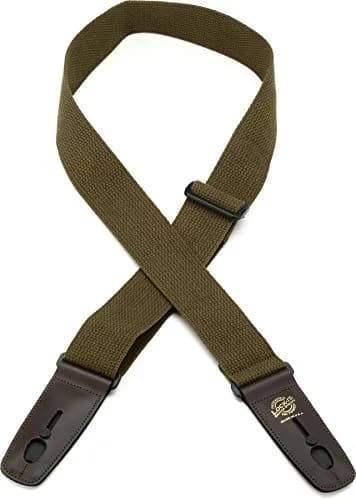 Lock-It Straps 2" Cotton Guitar Strap Adjustable 36-60" | Soft Cotton with Locking System thumbnail 1