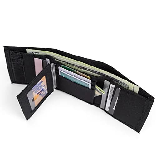 Timberland Men's Trifold Nylon Wallet Black | 13 Card Slots, ID Window, Billfold thumbnail 4