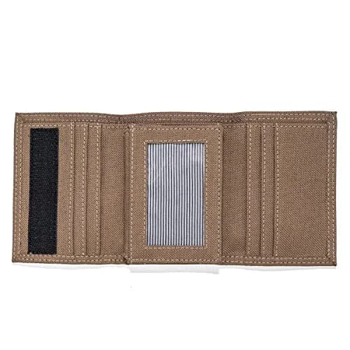 Timberland Men's Trifold Nylon Wallet Khaki 13 Card Slots | Secure Closure & Durable Nylon thumbnail 2