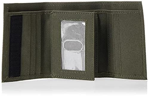 Timberland Men's Trifold Nylon Wallet Olive | 13 Card Pockets, ID Window, Billfold thumbnail 4