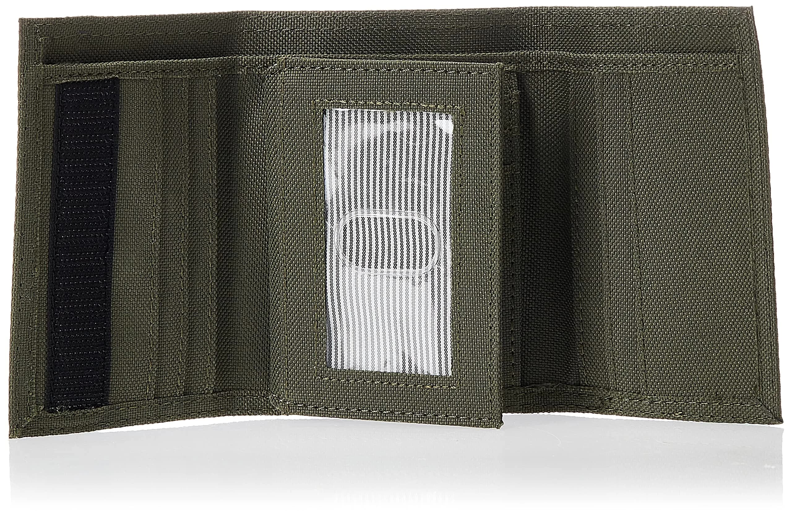 Timberland Men's Trifold Nylon Wallet Olive | 13 Card Pockets, ID Window, Billfold - view 4