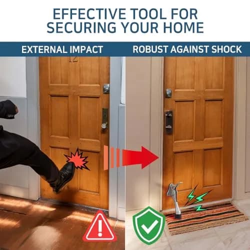 HA SHI Kickdown Heavy Duty Door Stopper 4 Inch | Antique Bronze, Hands-Free, Adjustable, Durable thumbnail 3