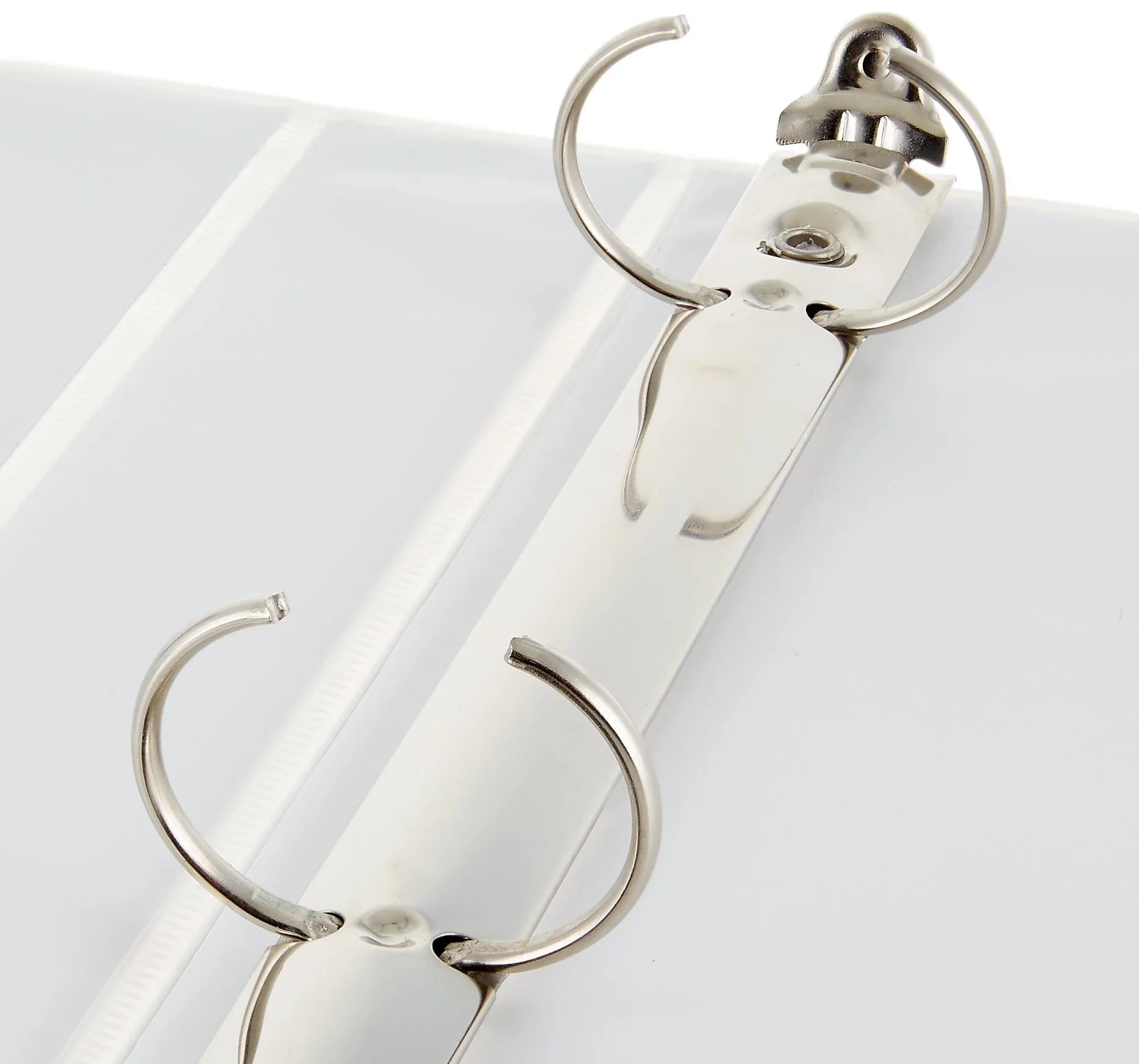 Amazon Basics 3-Ring Binder with Round Rings, 2-Inch, White, 4-Pack | Holds 225 Sheets - view 4