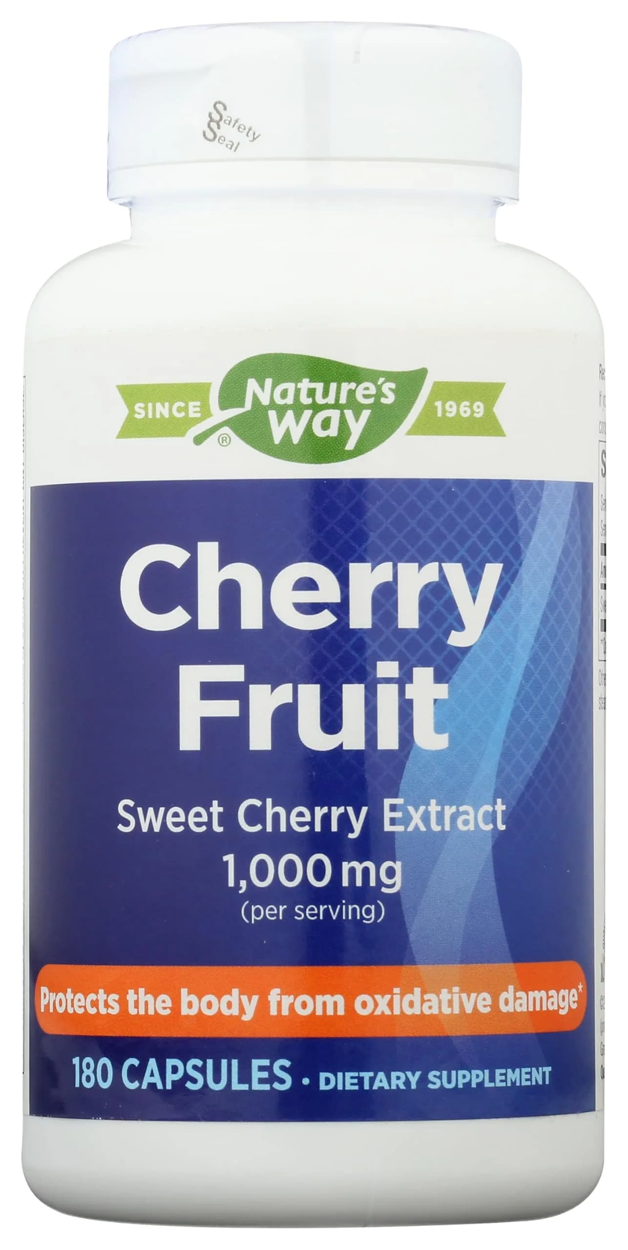 Nature's Way Sweet Cherry Extract 1000 mg 180 ct Capsules | Supports Antioxidant Pathways - main product image