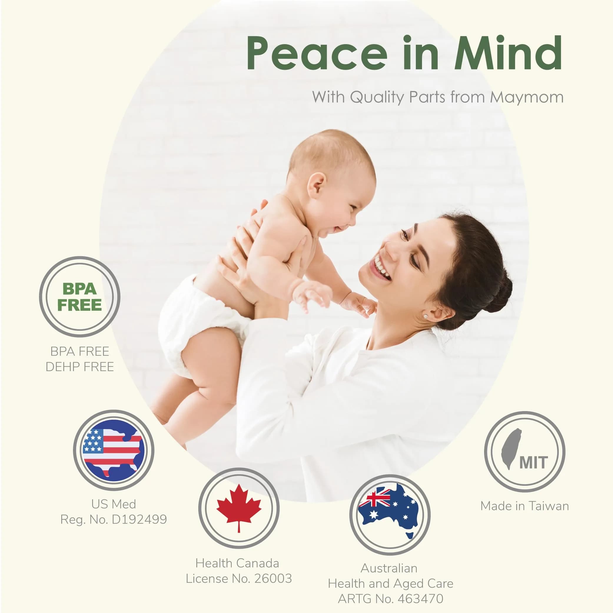 Maymom 2nd Generation Pump Valves with Pull Tab for Spectra S1, S2, Avent Comfort Pumps (4 pc, Clear White) | BPA-Free Silicone - view 2