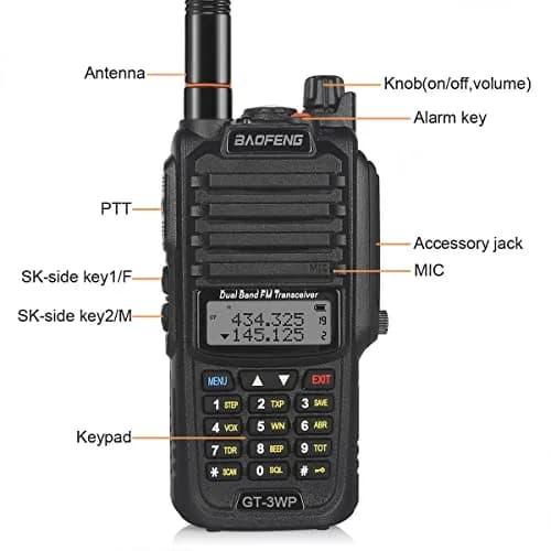 BAOFENG GT-3WP Dual Band Two-Way Radio IP67 Waterproof Dustproof | Reliable Wet Environment Communication thumbnail 4