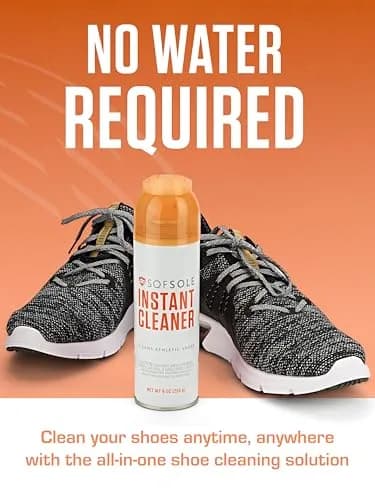 Sof Sole Instant Cleaner 9 oz (266 ml) | Deep Cleaning Foam for Tough Fabrics thumbnail 5