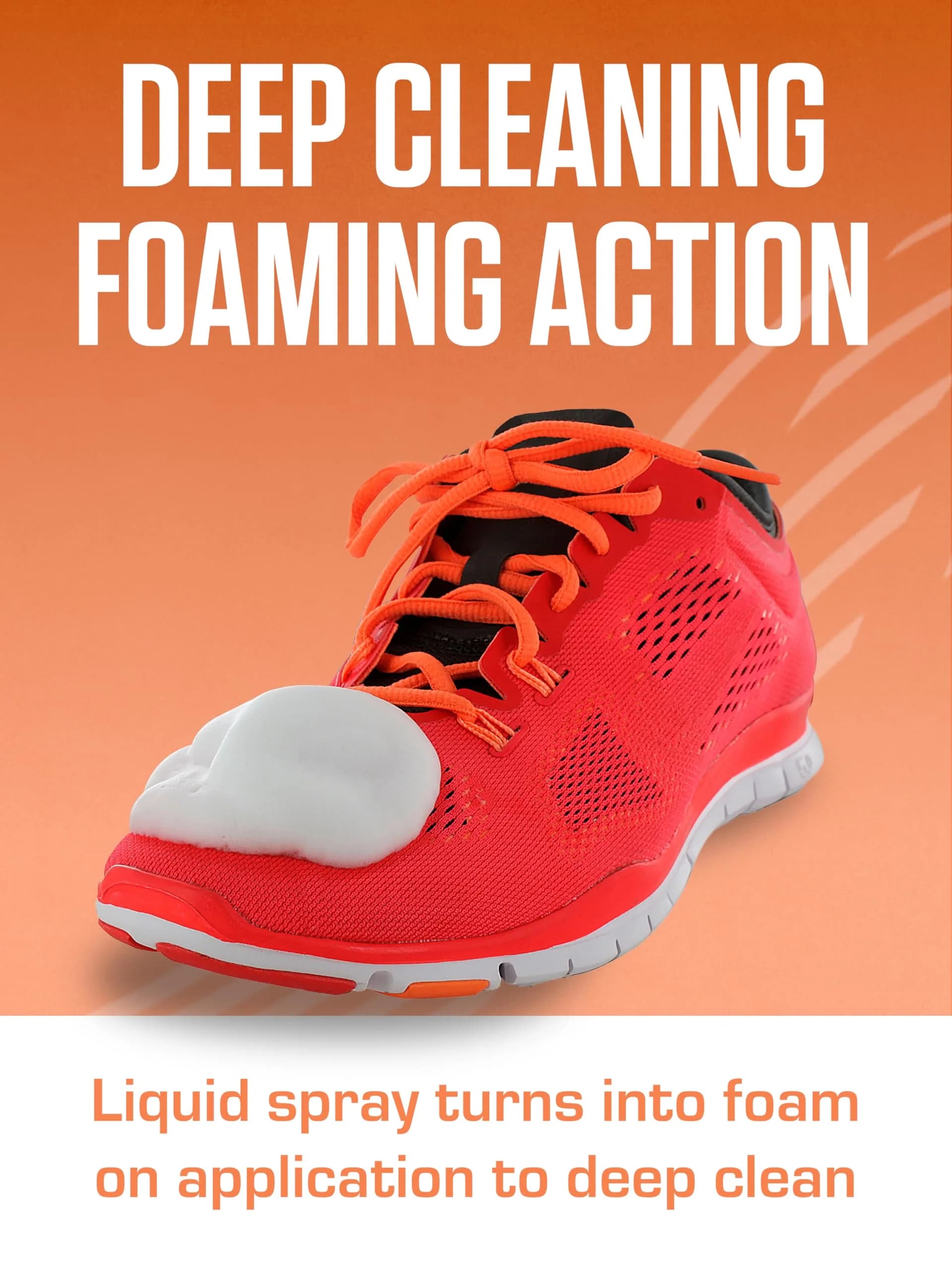 Sof Sole Instant Cleaner Foaming Stain Remover 148ml (5 Fl Oz) | Built-in Scrubber for Athletic Shoes - view 3