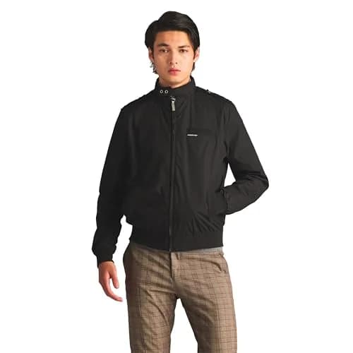 Members Only Men's Classic Iconic Racer Slim Fit Jacket (Black, Small) | Timeless Style for Men thumbnail 1