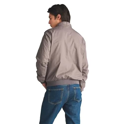 Members Only Men's Classic Iconic Racer Slim Fit Jacket (Grey, Large) | All-Weather Windbreaker thumbnail 6