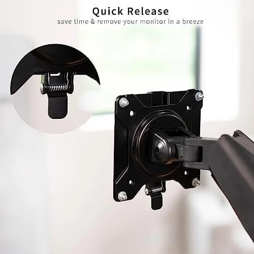 VIVO Adapter VESA Mount Quick Release Bracket Kit, Stand & Wall Mount, 75x75mm/100x100mm, Black | Easy LCD Monitor & TV Mounting thumbnail 5