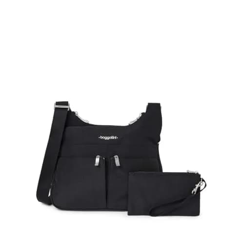 Baggallini Cross Over Crossbody Travel Bag 11x8.5 Water-Resistant Nylon Lightweight thumbnail 1