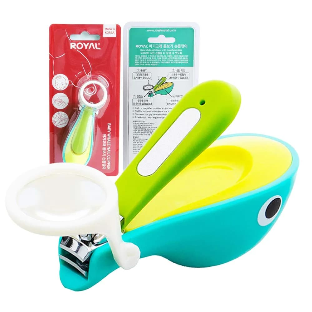 ROYAL Baby Whale Nail Clipper with Magnifier SMC-2 (1 Unit) | Made in Korea - main product image