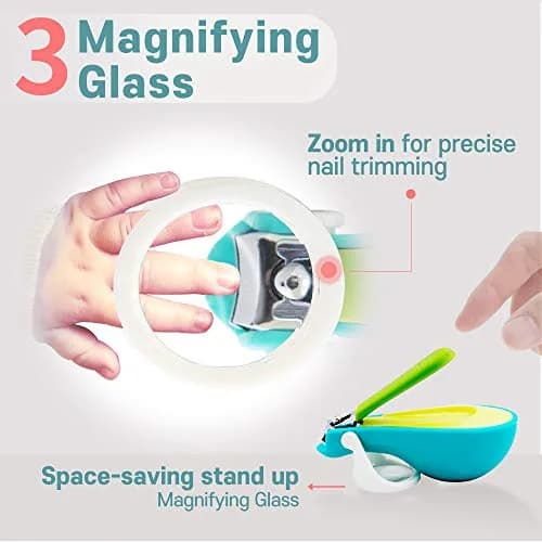 ROYAL Baby Whale Nail Clipper with Magnifier SMC-2 (1 Unit) | Made in Korea thumbnail 4
