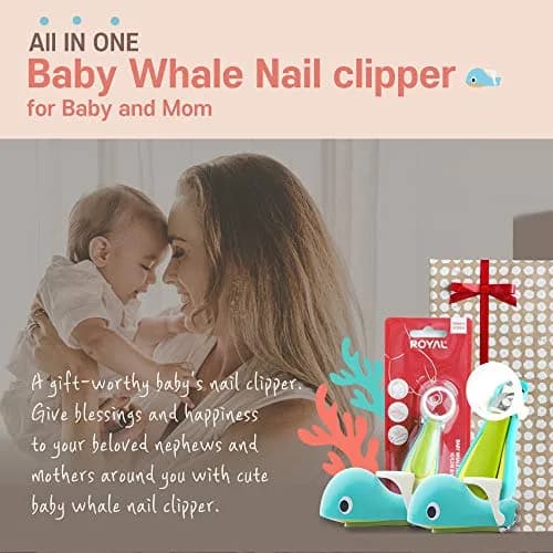 ROYAL Baby Whale Nail Clipper with Magnifier SMC-2 (1 Unit) | Made in Korea thumbnail 6