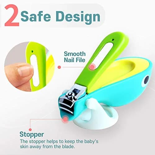 ROYAL Baby Whale Nail Clipper with Magnifier SMC-2 (1 Unit) | Made in Korea thumbnail 3