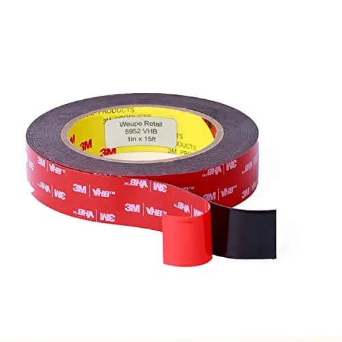 3M 5952 VHB Tape Heavy Duty Mounting Tape 15 ft. (Black) | Bonds 1 lb per 4 sq. in. thumbnail 2