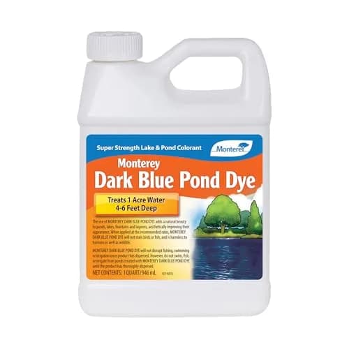 Monterey Qt Dark Blue Pond Dye | 1 Quart Treats 1 Acre Water 4-6 ft Deep, Fish & Bird Safe thumbnail 1
