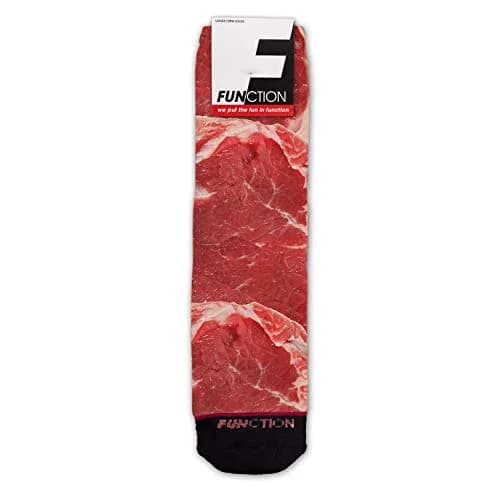 Function - Steak and Potatoes Fashion Socks | All-Over Graphic Print, Crew Length, Unisex (6-12 Men) thumbnail 5