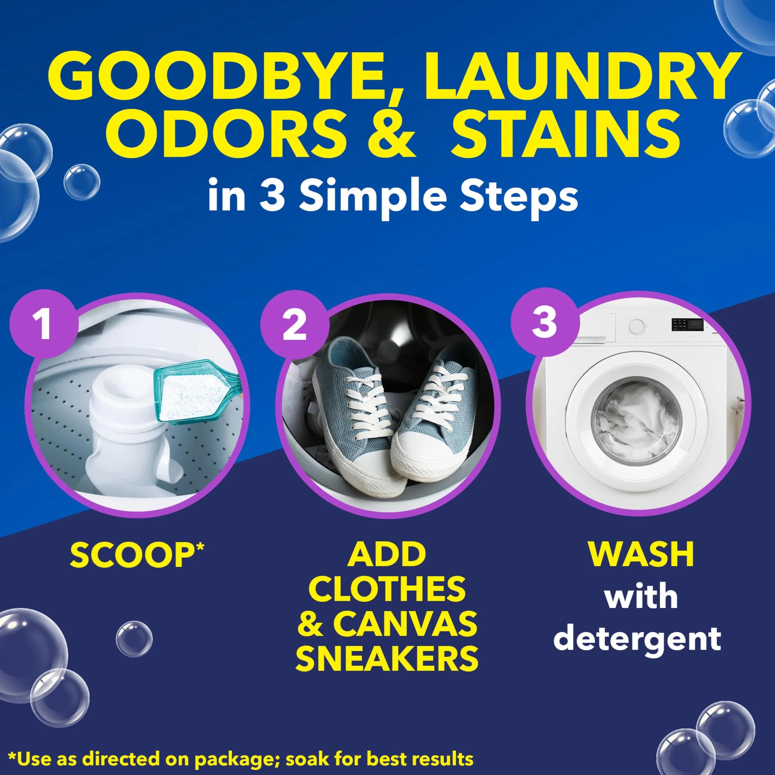 OxiClean Odor Blasters Versatile Odor and Stain Remover Powder 2.27 kg (5 lb) | Oxygen-Powered Stain & Odor Eliminator - view 6