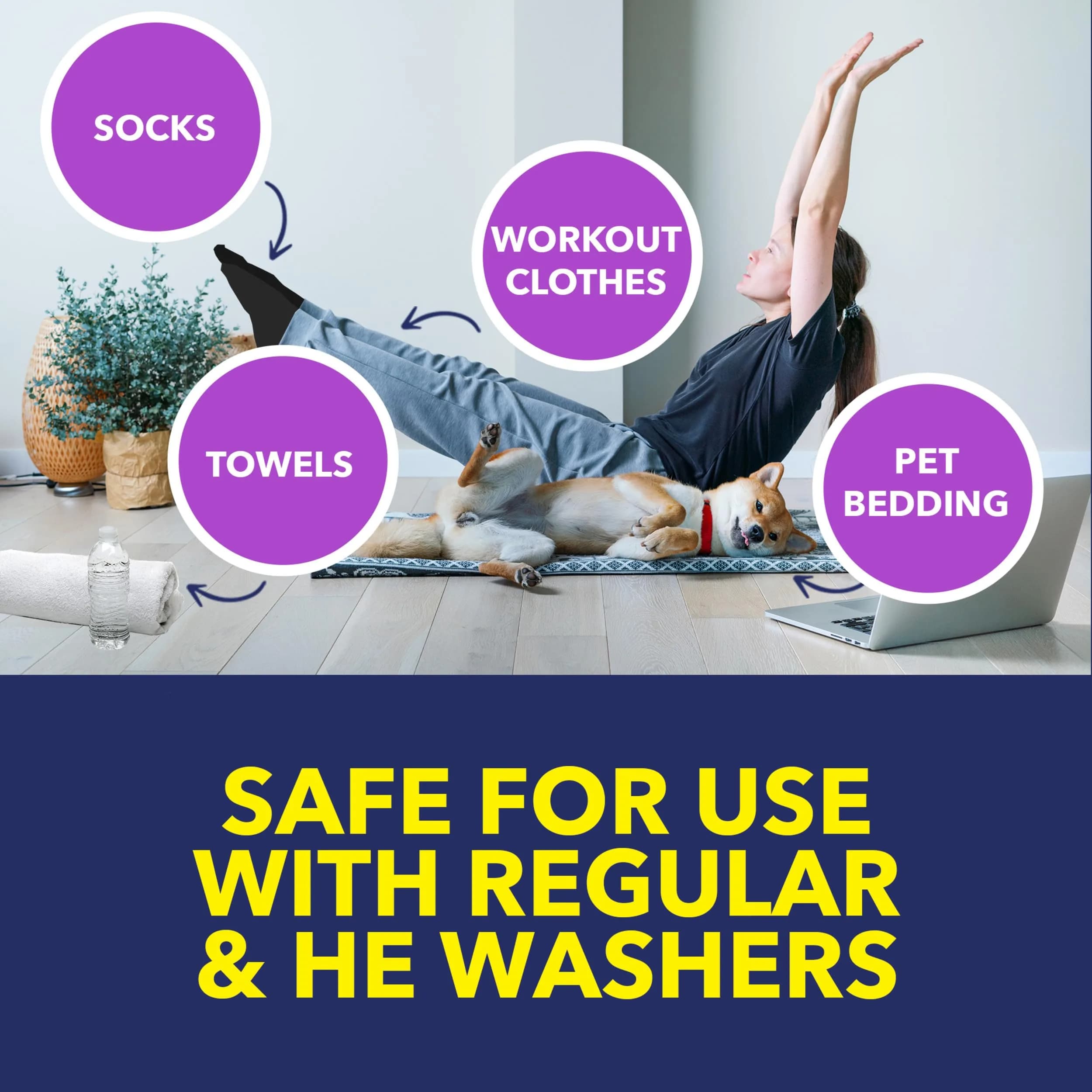 OxiClean Odor Blasters Versatile Odor and Stain Remover Powder 2.27 kg (5 lb) | Oxygen-Powered Stain & Odor Eliminator - view 4