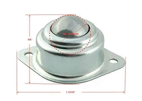 TruePower 5/8” Roller Ball Transfer Bearings | 55lb Load Capacity, Set of 6 thumbnail 3