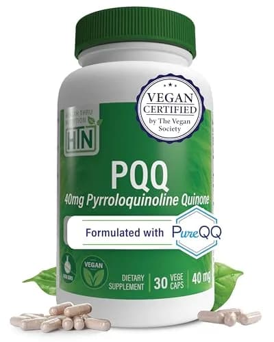 Health Thru Nutrition PQQ 40mg Pyrroloquinoline Quinone 30 Count (1.5 oz) | Supports Mitochondrial Biogenesis thumbnail 1