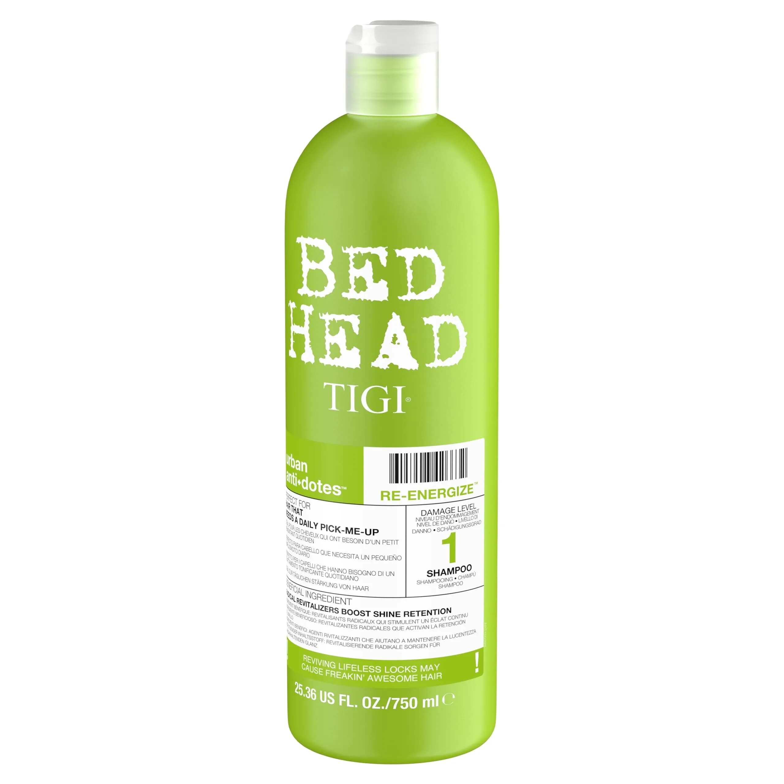 TIGI Bed Head Re-Energize Daily Shampoo for Normal Hair, 750ml (25.36 fl oz) | Hydrating & Strengthening - view 4