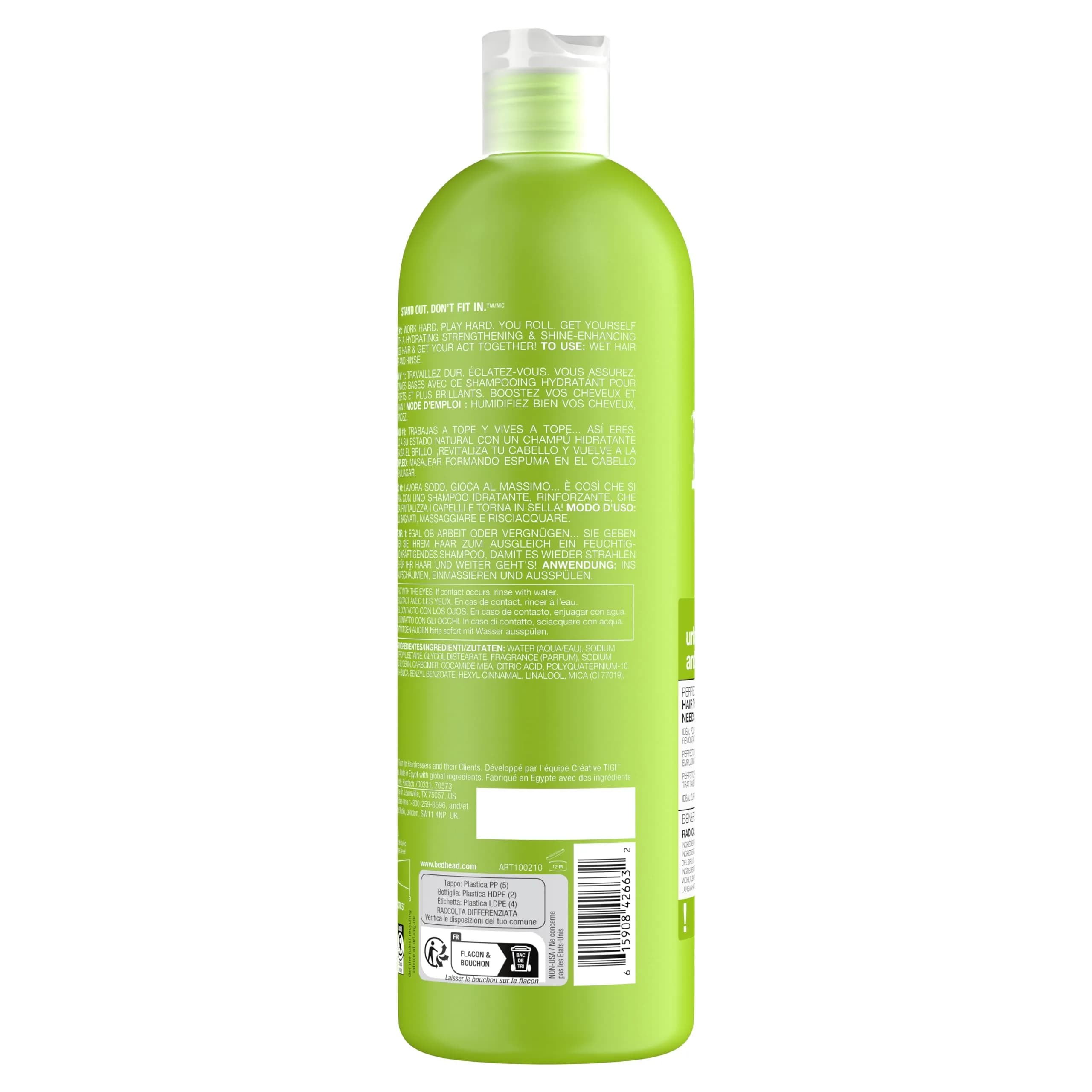 TIGI Bed Head Re-Energize Daily Shampoo for Normal Hair, 750ml (25.36 fl oz) | Hydrating & Strengthening - view 3
