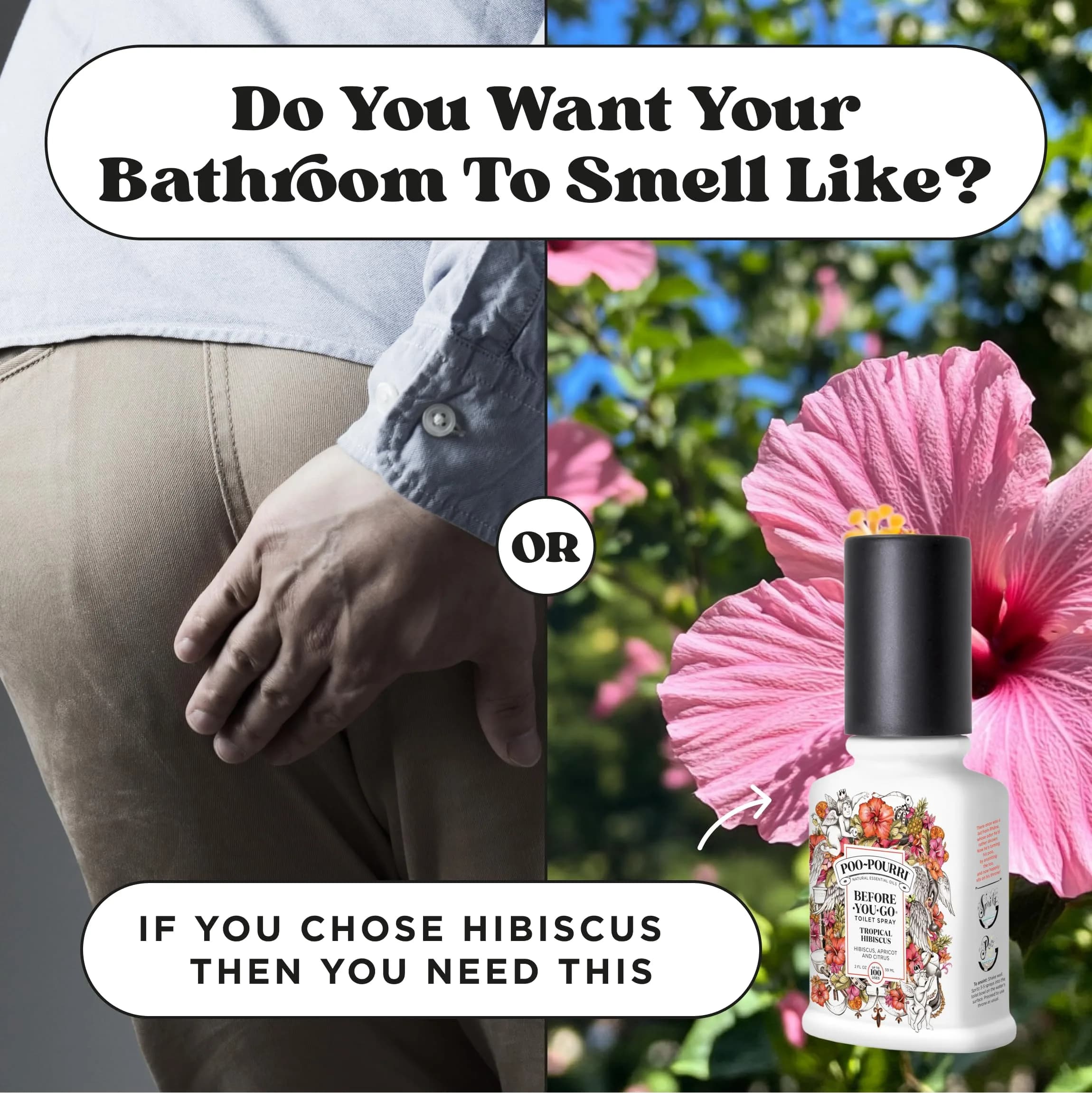 Poo-Pourri Tropical Hibiscus Before-You-Go Toilet Spray 74ml (2 Fl Oz) | Prevents Odors with Natural Essential Oils - view 5
