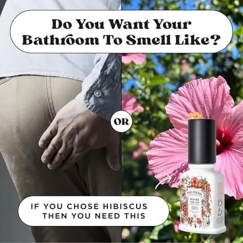 Poo-Pourri Tropical Hibiscus Before-You-Go Toilet Spray 74ml (2 Fl Oz) | Prevents Odors with Natural Essential Oils thumbnail 5