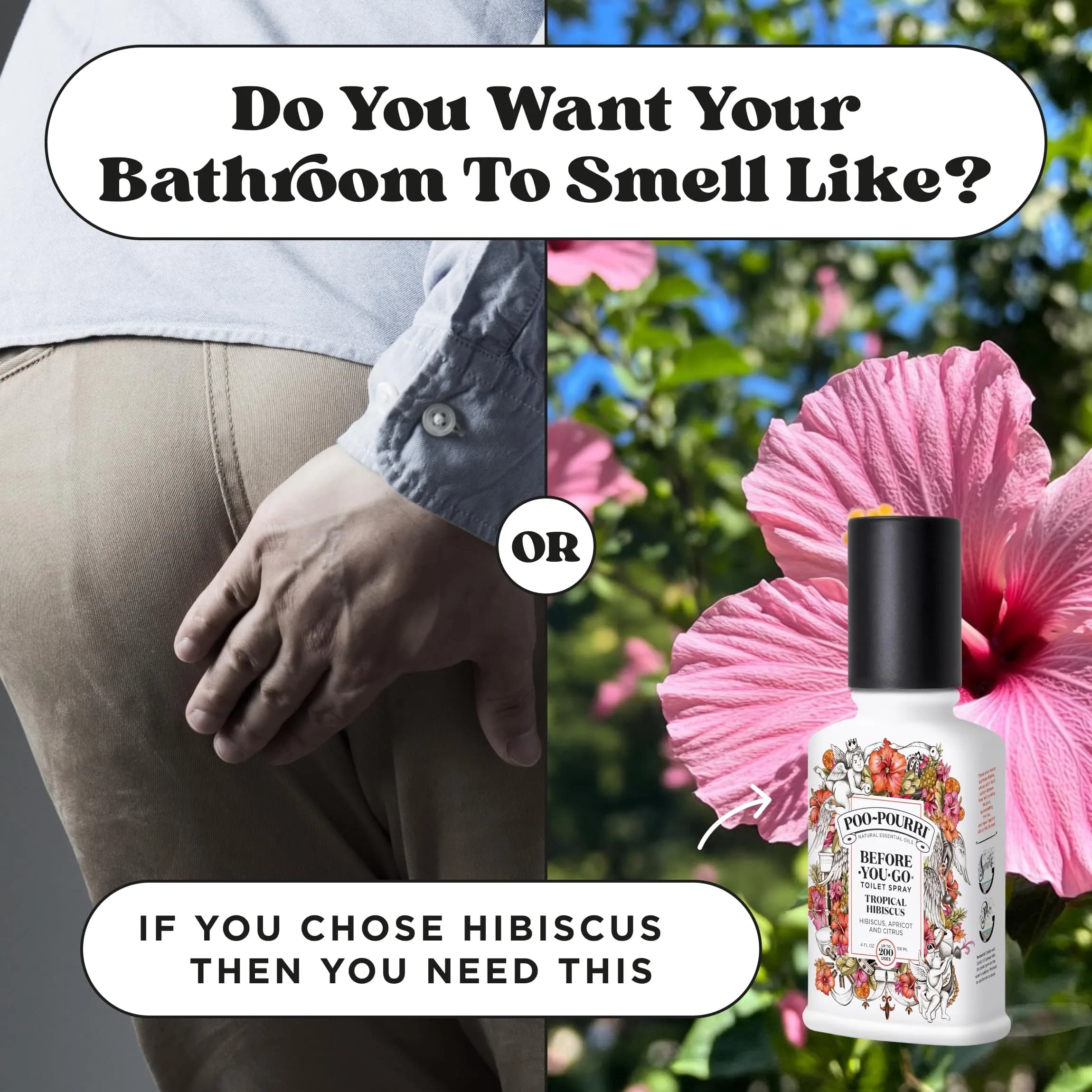 Poo-Pourri Tropical Hibiscus Before-You-Go Toilet Spray 118ml (4 Fl Oz) | Prevents Odors with Natural Essential Oils - view 7
