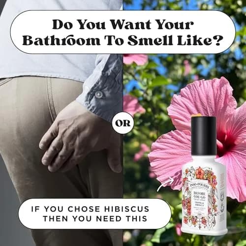 Poo-Pourri Tropical Hibiscus Before-You-Go Toilet Spray 118ml (4 Fl Oz) | Prevents Odors with Natural Essential Oils thumbnail 7