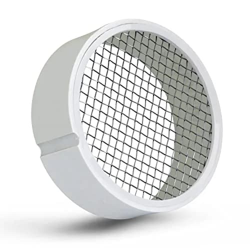 RAVEN 6" PVC Termination Cap Mesh Screen Vent Cover | Furnace & Roof Vent Cap with Condensation Drain thumbnail 1