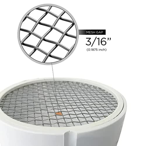 RAVEN 6" PVC Termination Cap Mesh Screen Vent Cover | Furnace & Roof Vent Cap with Condensation Drain thumbnail 8