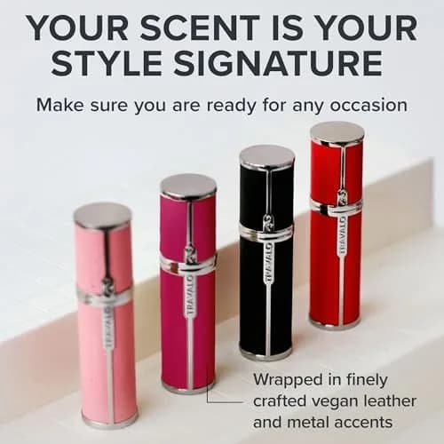 Travalo Milano Perfume Atomizer 0.2 Oz | Leak-Proof, TSA Approved, Reusable, Airtight, Easy Fill Mini Pump Spray - Hot Pink thumbnail 2