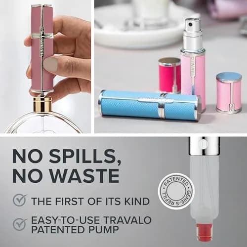 Travalo Milano Perfume Atomizer 0.2 Oz | Leak-Proof, TSA Approved, Reusable Pink thumbnail 5
