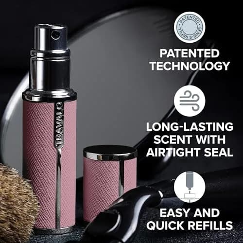 Travalo Milano Perfume Atomizer 0.2 Oz | Leak-Proof, TSA Approved, Reusable Pink thumbnail 3