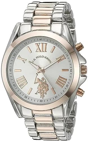 U.S. Polo Assn. Women's Two-Tone Analog Watch 41mm (1.61 inches) | Elegant Quartz Timepiece for Everyday Style thumbnail 1
