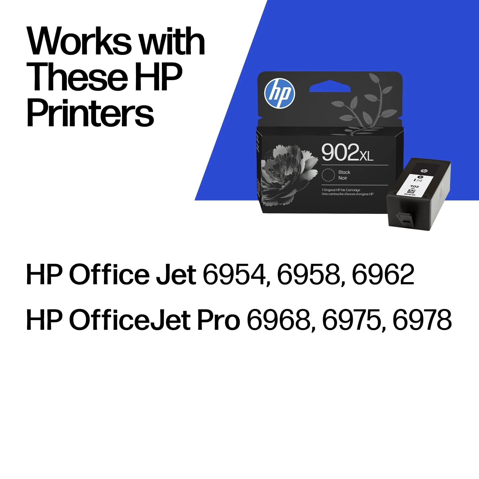 HP 902XL Black High-Yield Ink Cartridge | Fade-Resistant Documents & Brilliant Images - view 2