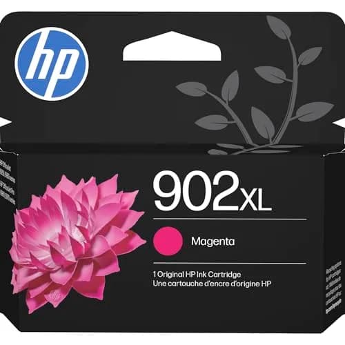 HP 902XL Yellow High-Yield Ink Cartridge | Fade-Resistant Documents & Brilliant Images — Magenta