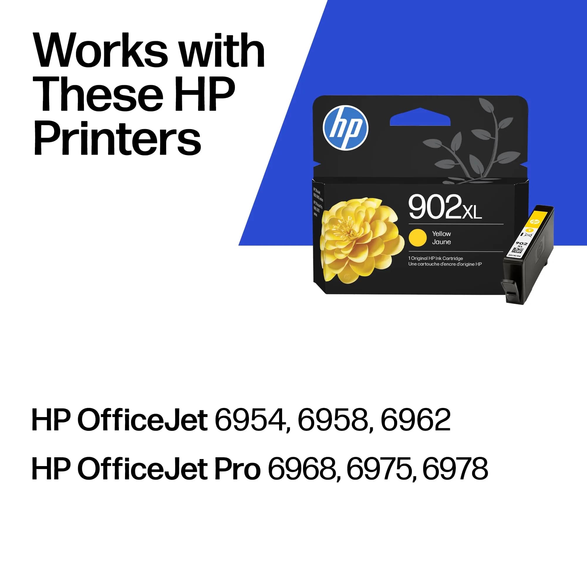 HP 902XL Yellow High-Yield Ink Cartridge | Fade-Resistant Documents & Brilliant Images - view 2