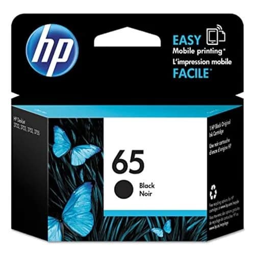 HP 63XL / 65XL Black High-Yield Ink Cartridge | Fade-Resistant Documents — 120 Pages