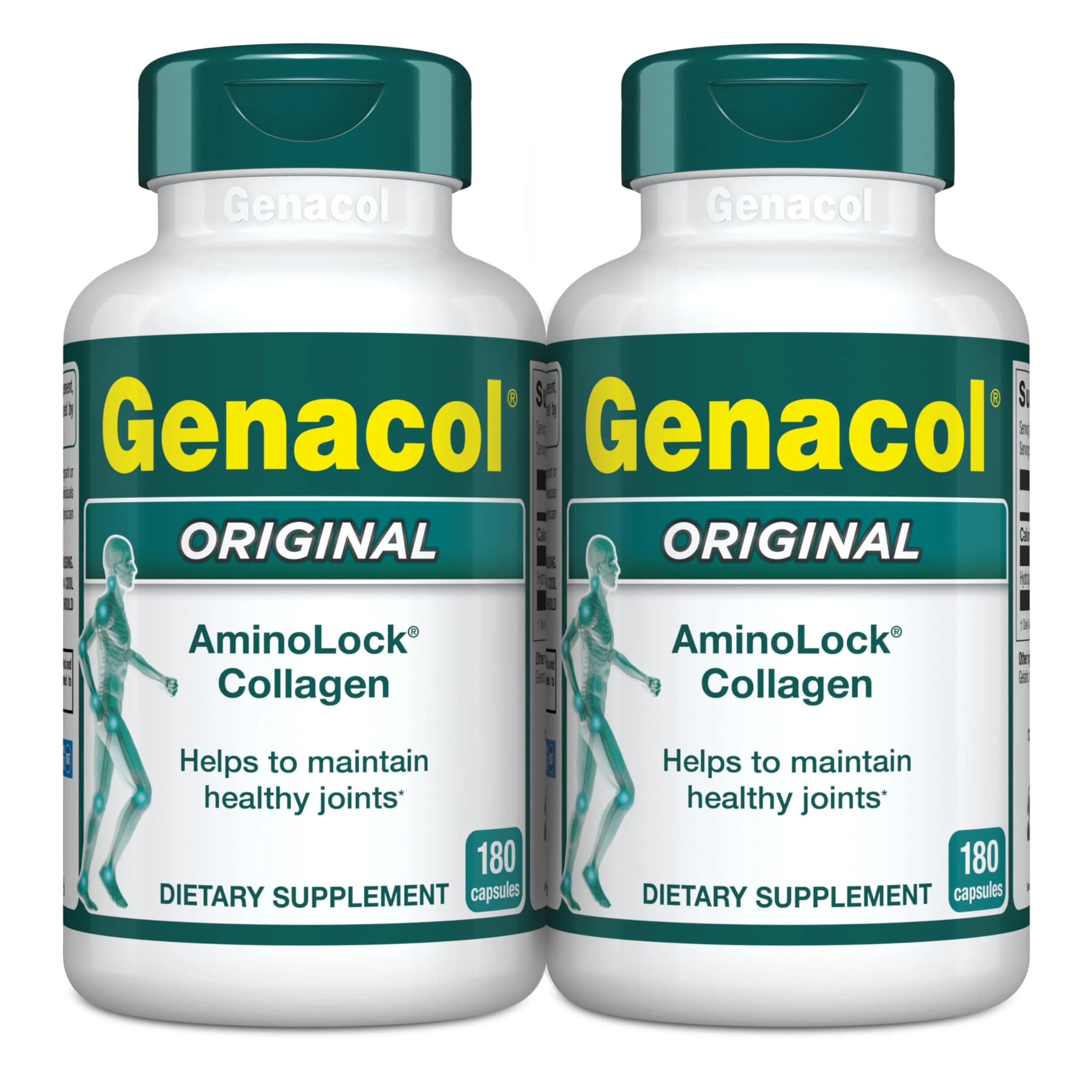 Genacol Original Hydrolyzed Collagen Joint Supplement 360 Count (120-Day Supply) | Clinically Tested AminoLock Peptides for Joint Health - main product image