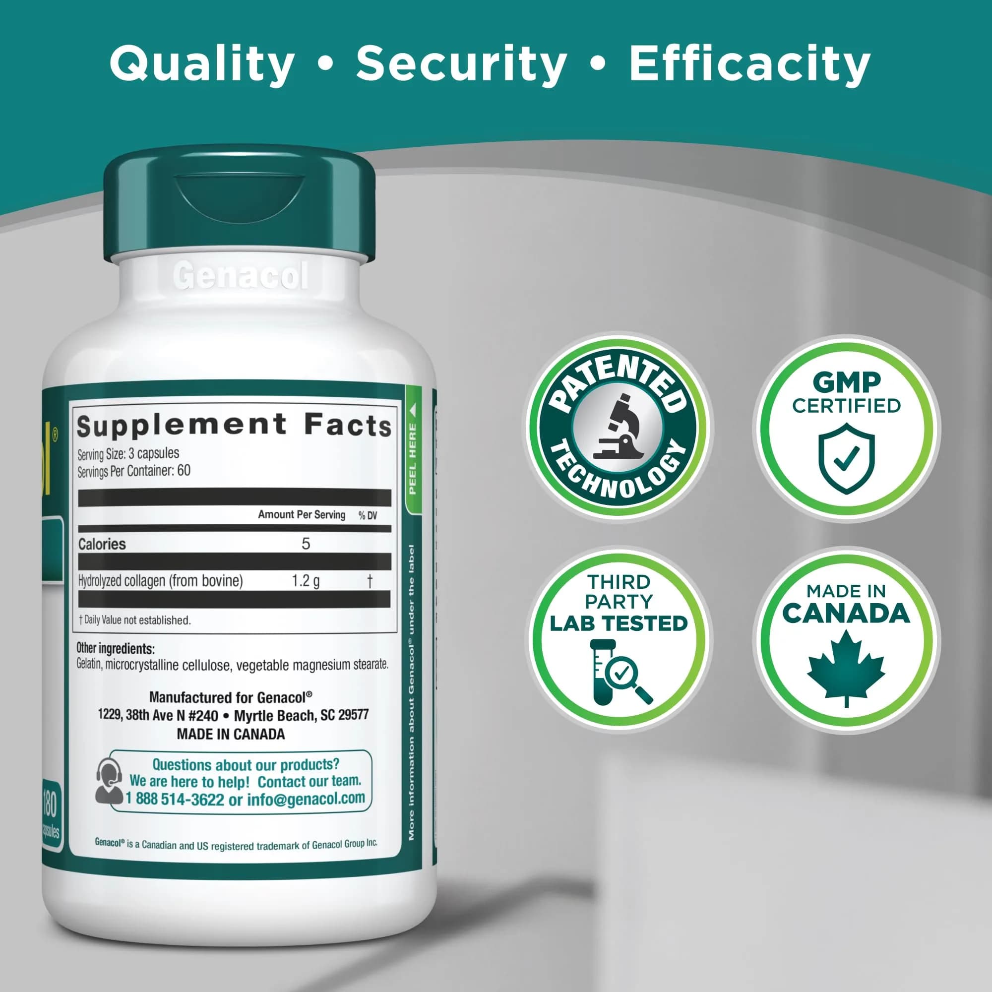 Genacol Original Hydrolyzed Collagen Joint Supplement 360 Count (120-Day Supply) | Clinically Tested AminoLock Peptides for Joint Health - view 8